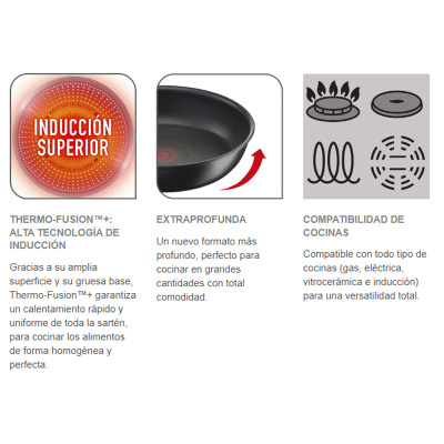 Sartén Tefal Excellence multiuso de 20, 24, 28 y 32 cm