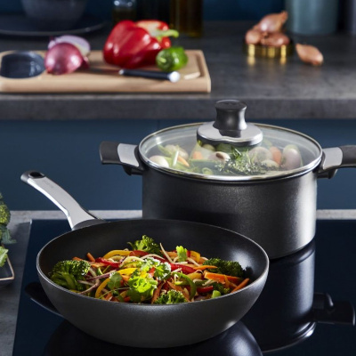 Tefal Excellence G2691932 cacerola Sartén para wok/sofrito Alrededor