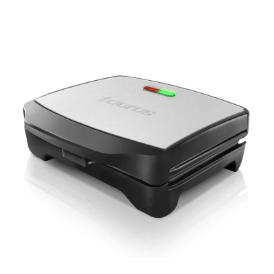 Sandwichera Taurus Miami Premium 900W negra de acero inoxidable 