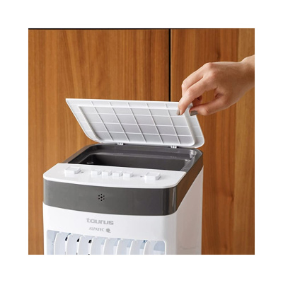 Climatizador evaporativo Taurus R403, 3 velocidades, función oscilación, 270 m³/h, 80 W