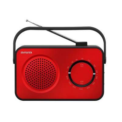 Aiwa R-190RD radio Portátil Analógica Negro, Rojo