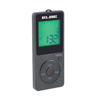 Radio portátil ELBE RF-95, digital AM/FM, display iluminado, podómetro, función Sleep
