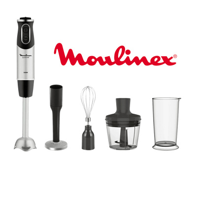 Batidora de mano Moulinex QUICKCHEF, Negro, 1000 W