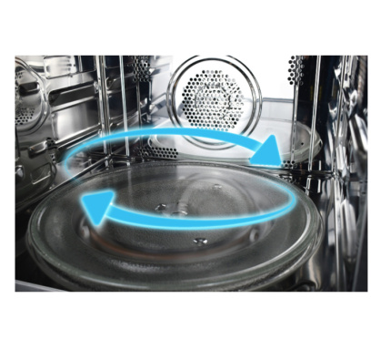 Microondas con función Horno 36 litros Cristal Negro