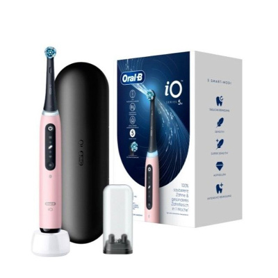 Cepillo dental eléctrico ORAL-B IO5S, Rosa-negro, 5 modos de limpieza