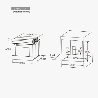EMV71RX Horno 4 funciones