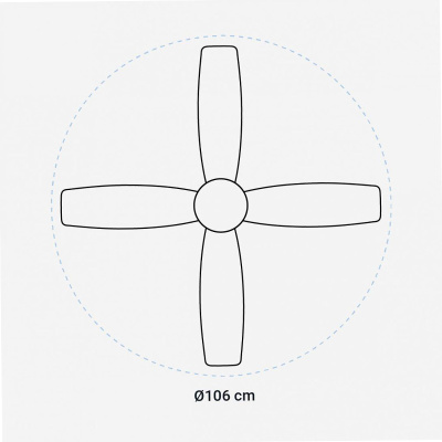 VENTIL. TECHO 261306 U.BLUE